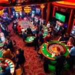 Experience the excitement of 789f bet at a vibrant casino floor with players engaged in thrilling games.